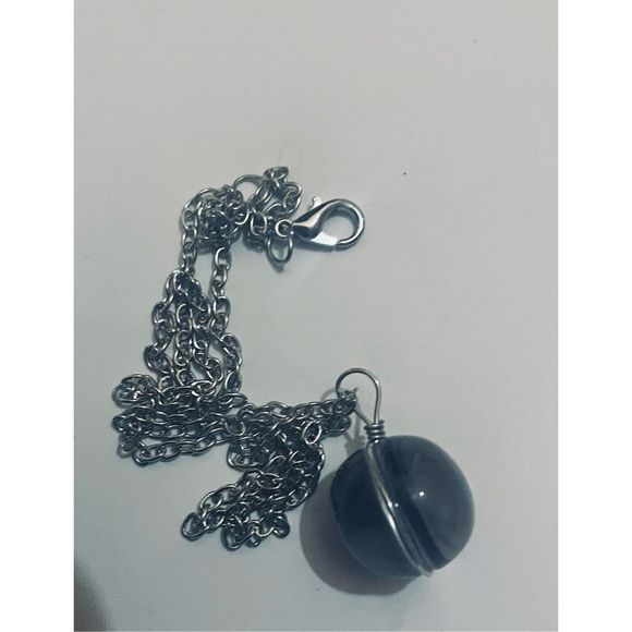 Aquarius BLUE GLOBE ZODIAC STAR SIGN HOROSCOPE NECKLACE - Picture 8 of 9